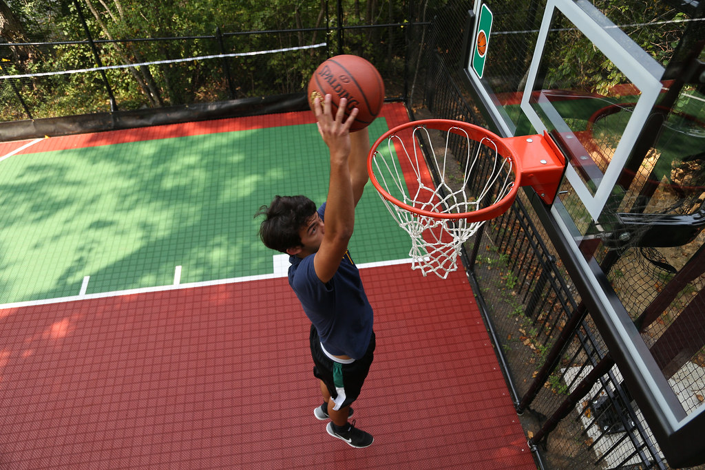 Backyard Courts  Outdoor Basketball Court Tiles » Mateflex