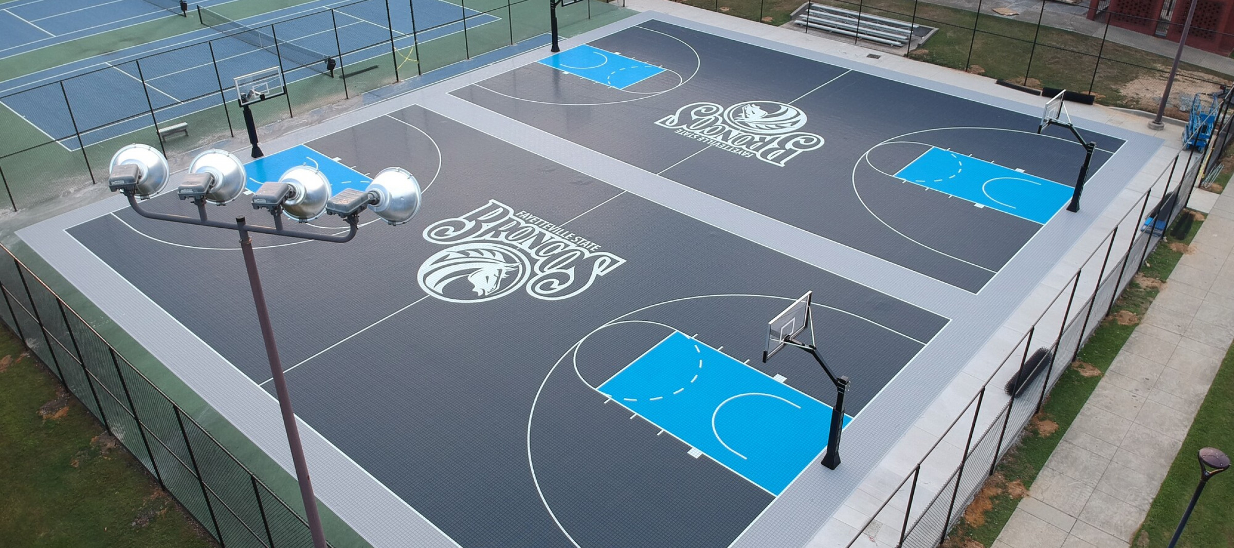 Backyard Courts  Outdoor Basketball Court Tiles » Mateflex