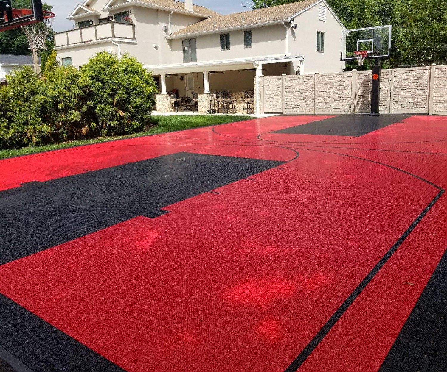 residential basketball court