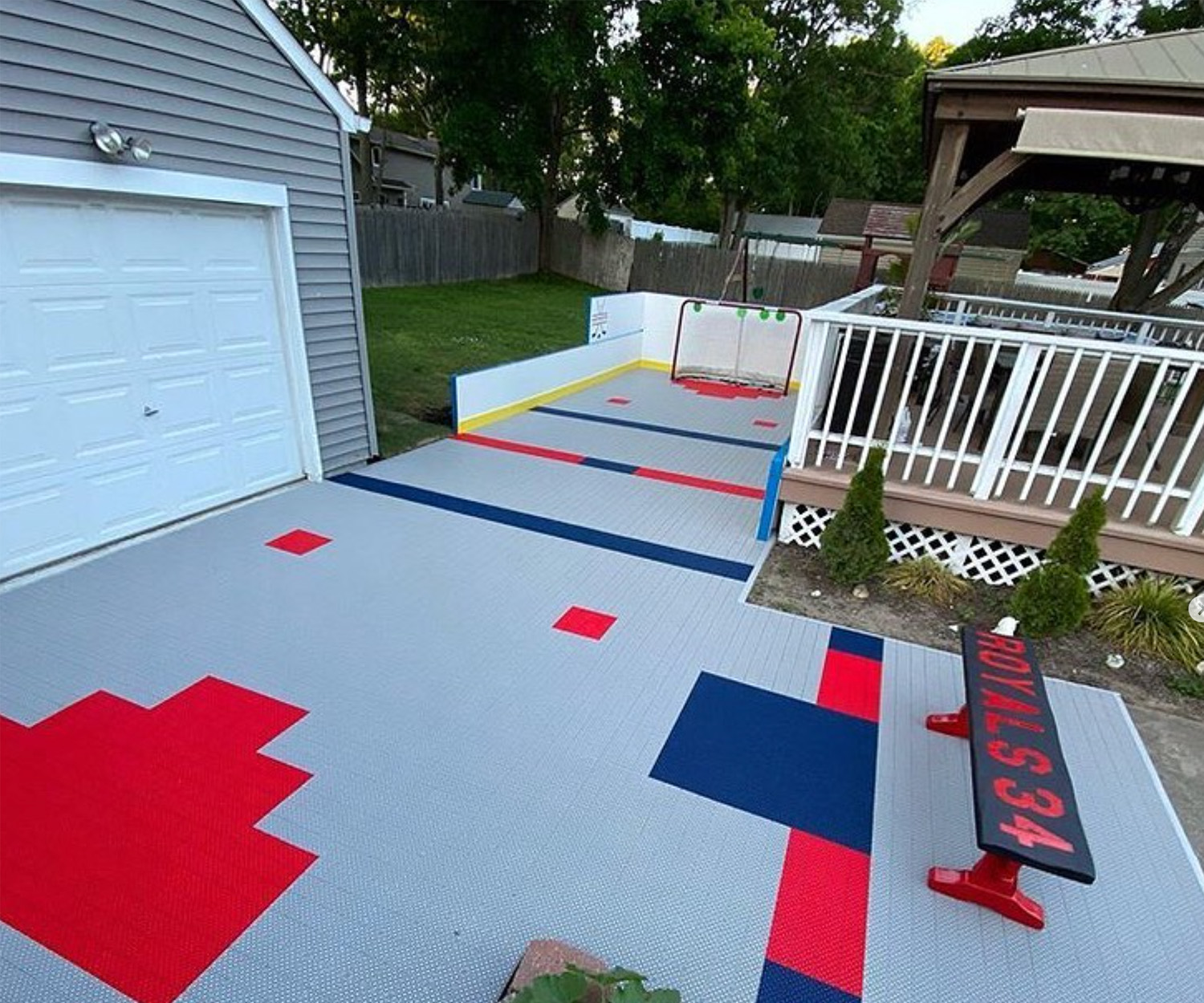 residential inline hockey court