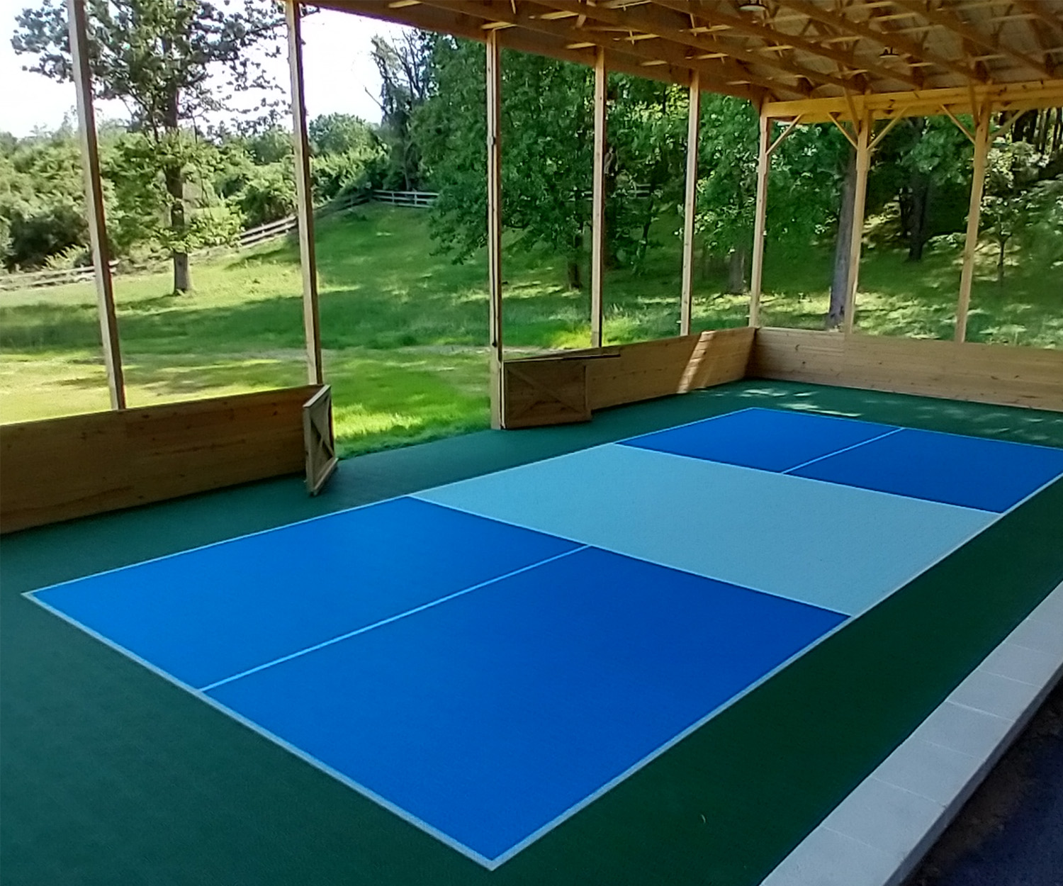 residential pickleball court