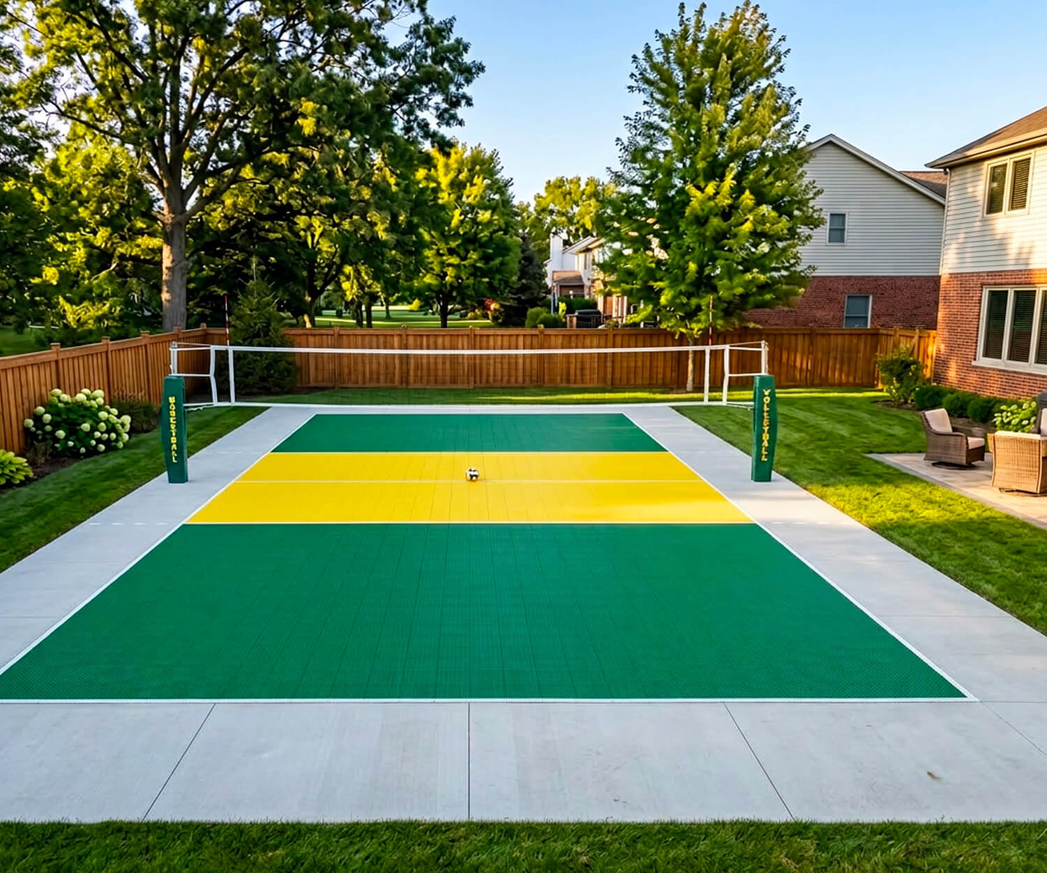 residential volleyball court