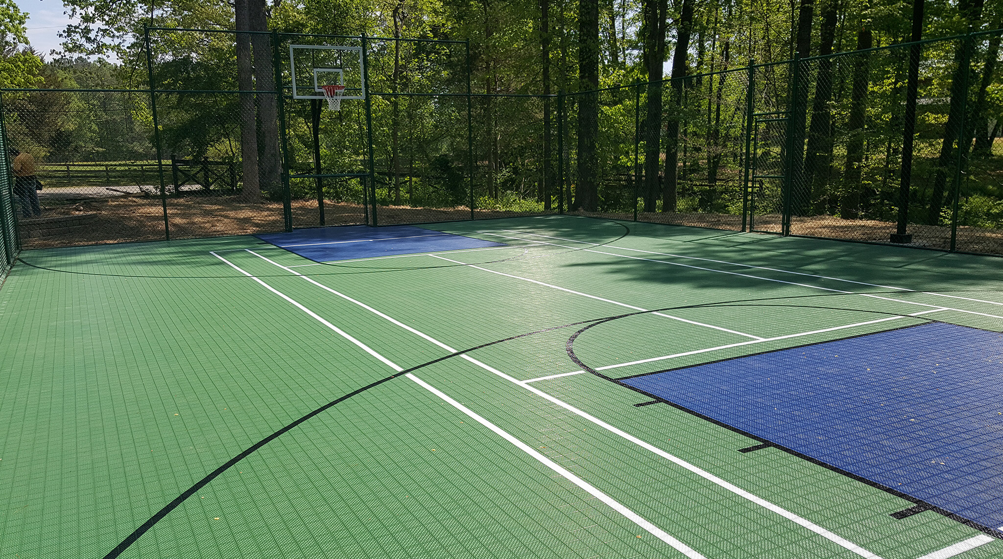 Backyard Multi Sport Home Court Inside