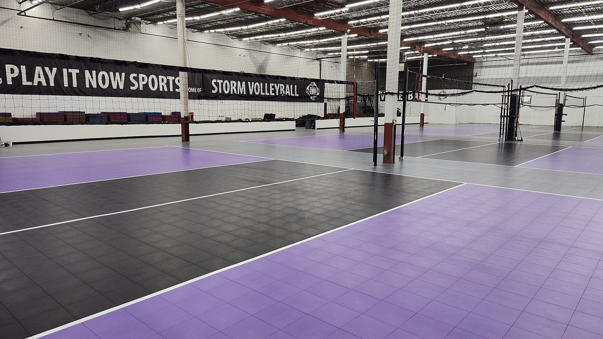 commercial volleyball court flooring
