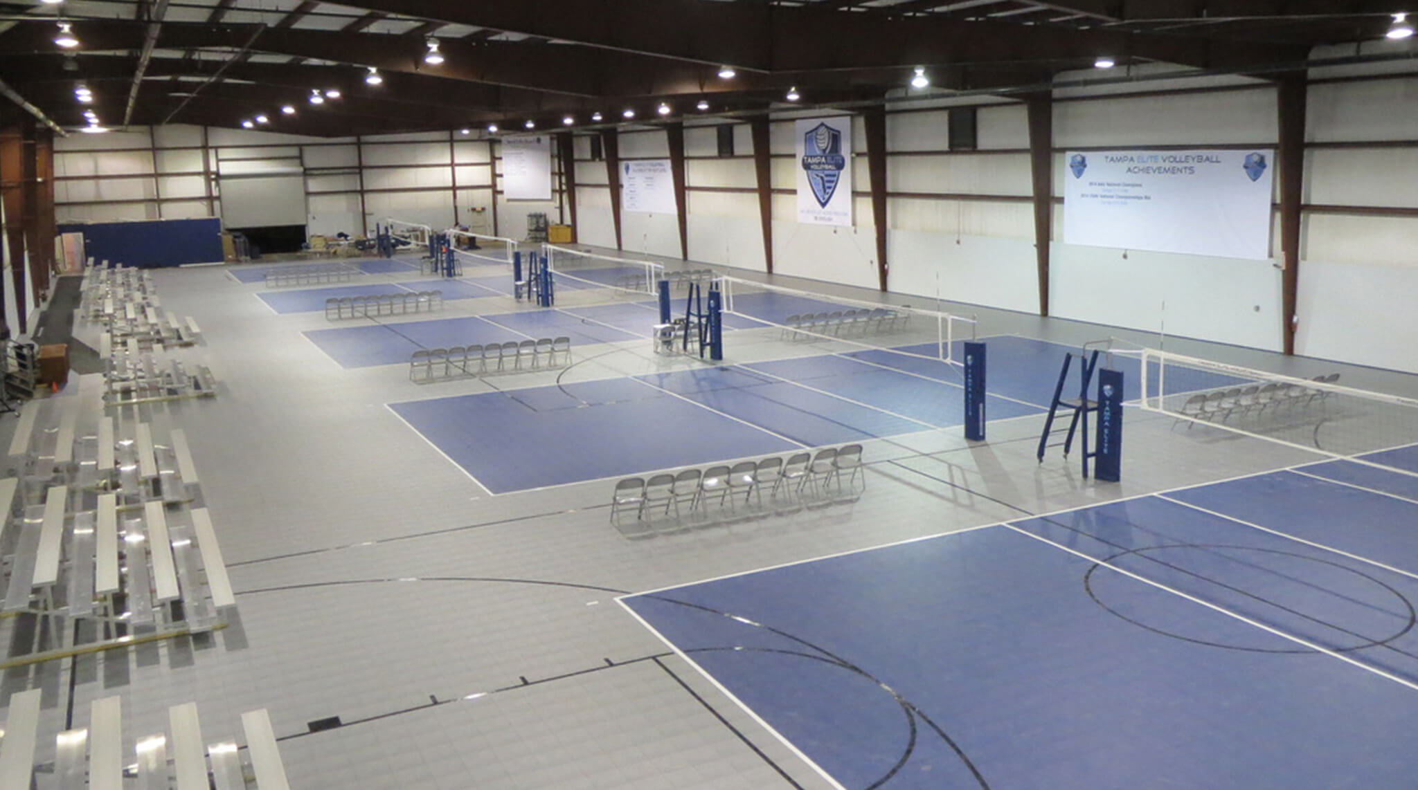 commercial volleyball court flooring