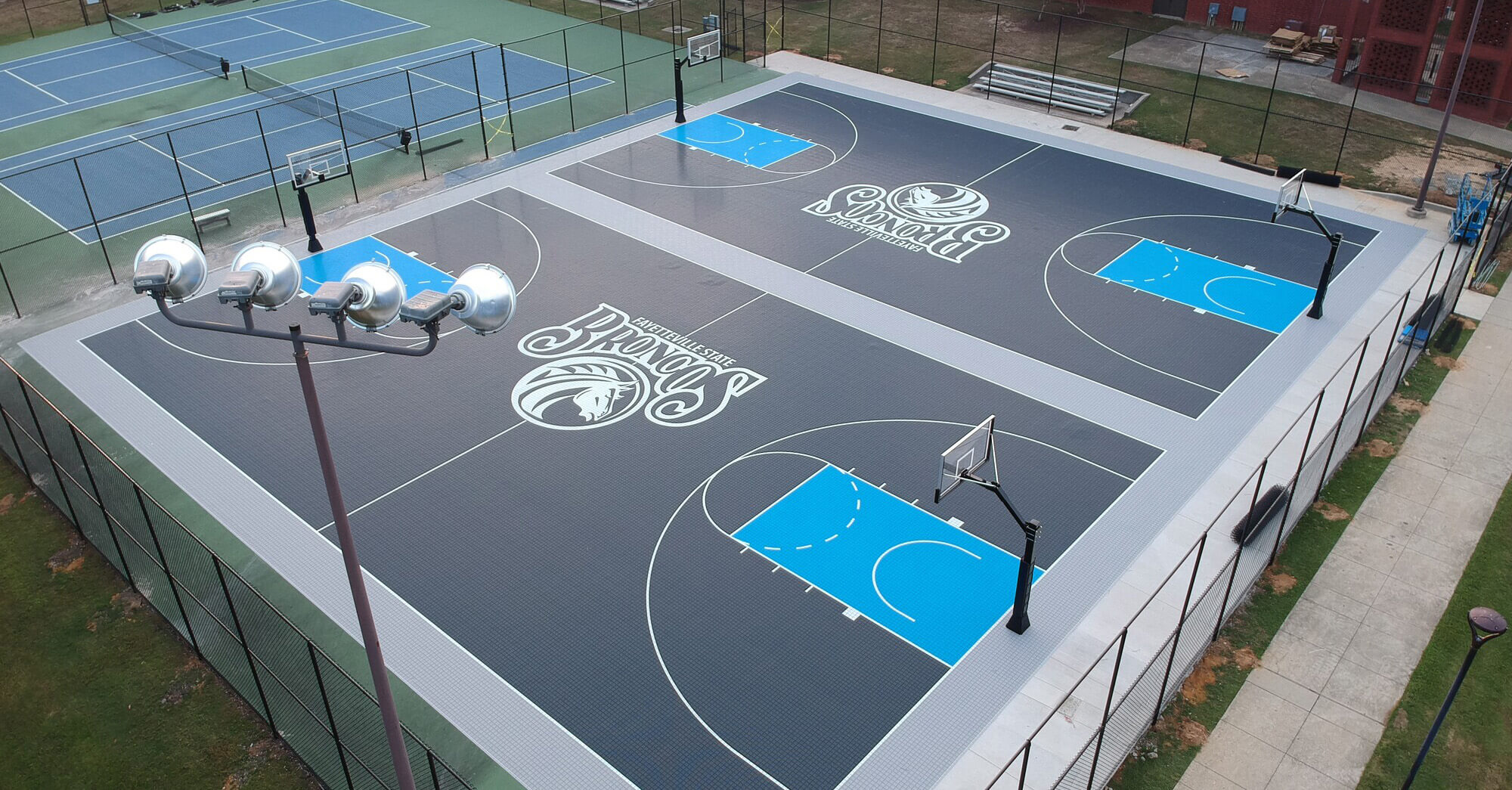 high performance basketball court