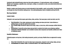 Mateflex Volleyball Flooring Buyers Guide