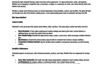 The Ultimate Volleyball Flooring Buyers Guide