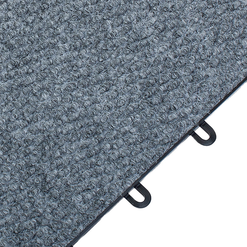 Basement Modular Carpet Tiles with a Raised Lock Together Base